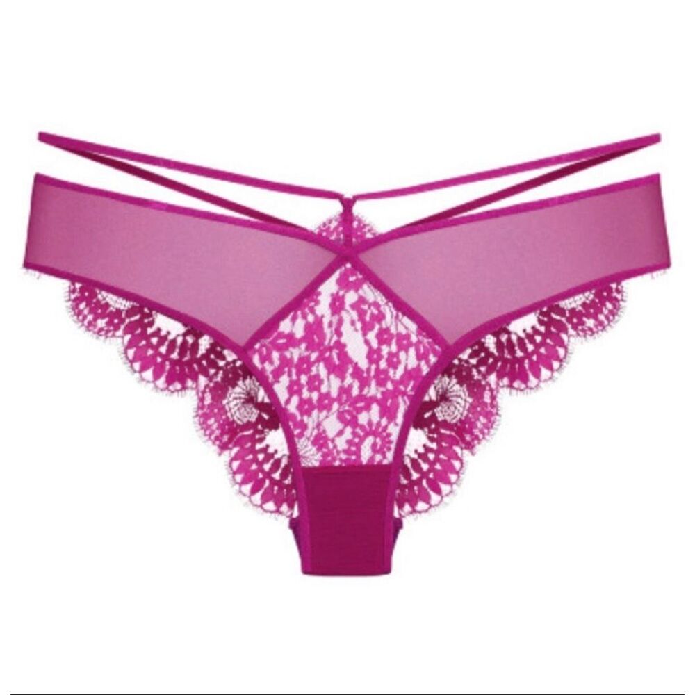 Fox & Royal Delores Shorty Lace Panties in Cerise Nwt Size XL